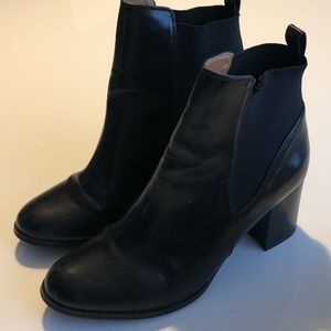 Faux-Leather Ankle Boots, H&M